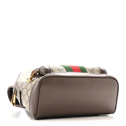 Gucci GG Supreme Monogram Calfskin Web Small Ophidia Day BackpacK Beige Ebony New Acero 4 of 12