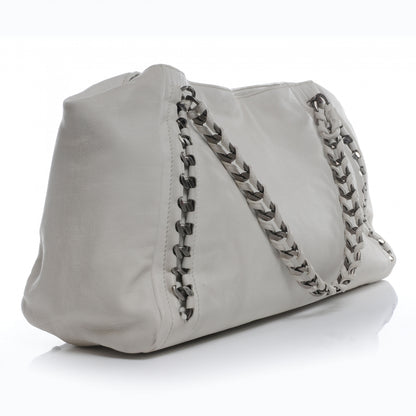 Chanel Leather Large Modern Chain Tote White 3 of 7