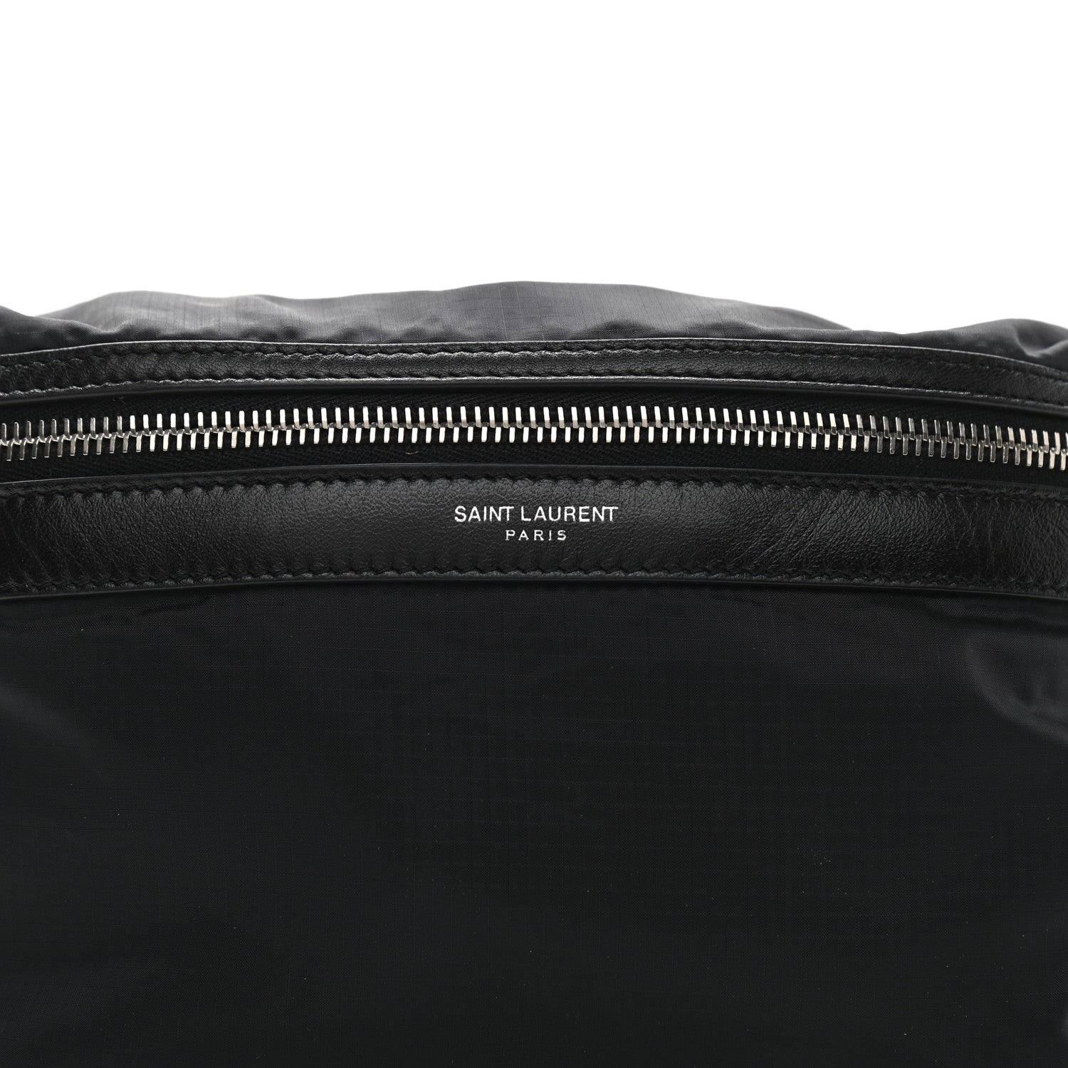 Saint Laurent Nylon City Fold Up Backpack Belt Bag Black 22 of 37