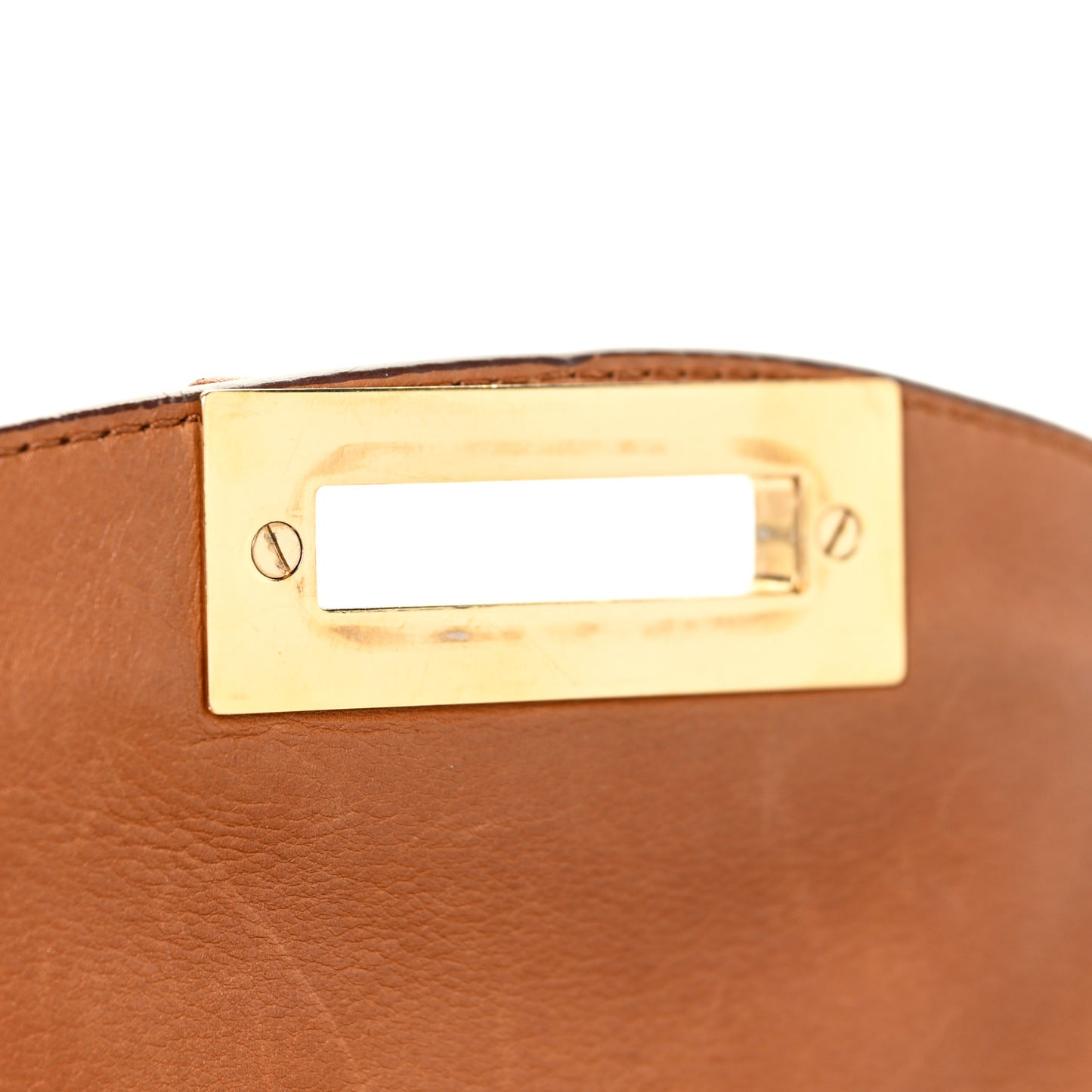 Calfskin Suzanna Gancini Satchel Brown
