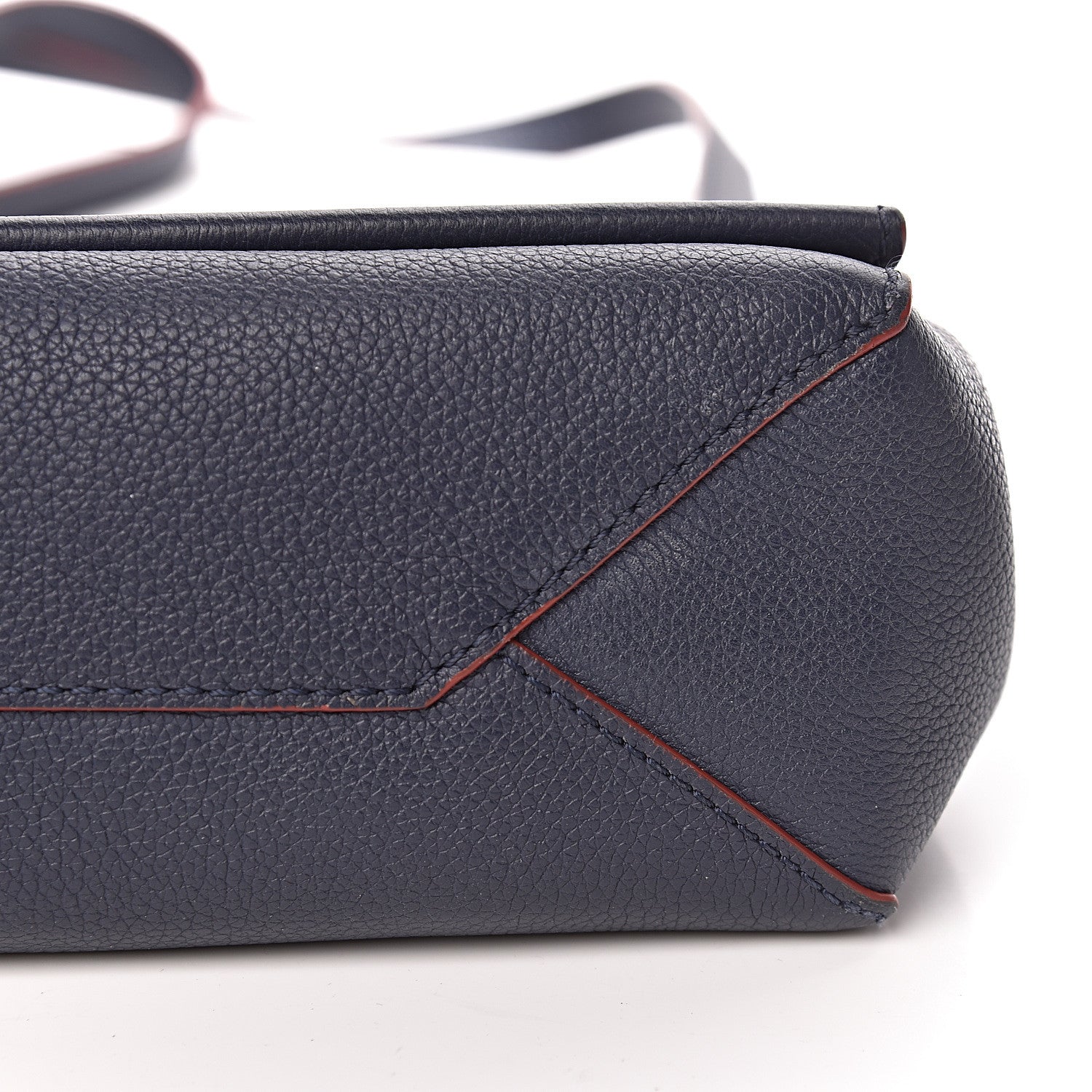 Louis Vuitton Calfskin Lockme II Chain Bag BB Marine Rouge 8 of 11
