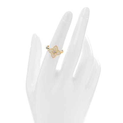 Roberto Coin 18K Yellow Gold Diamond Small Venetian Princess Flower Ring 53 6.25 2 of 4
