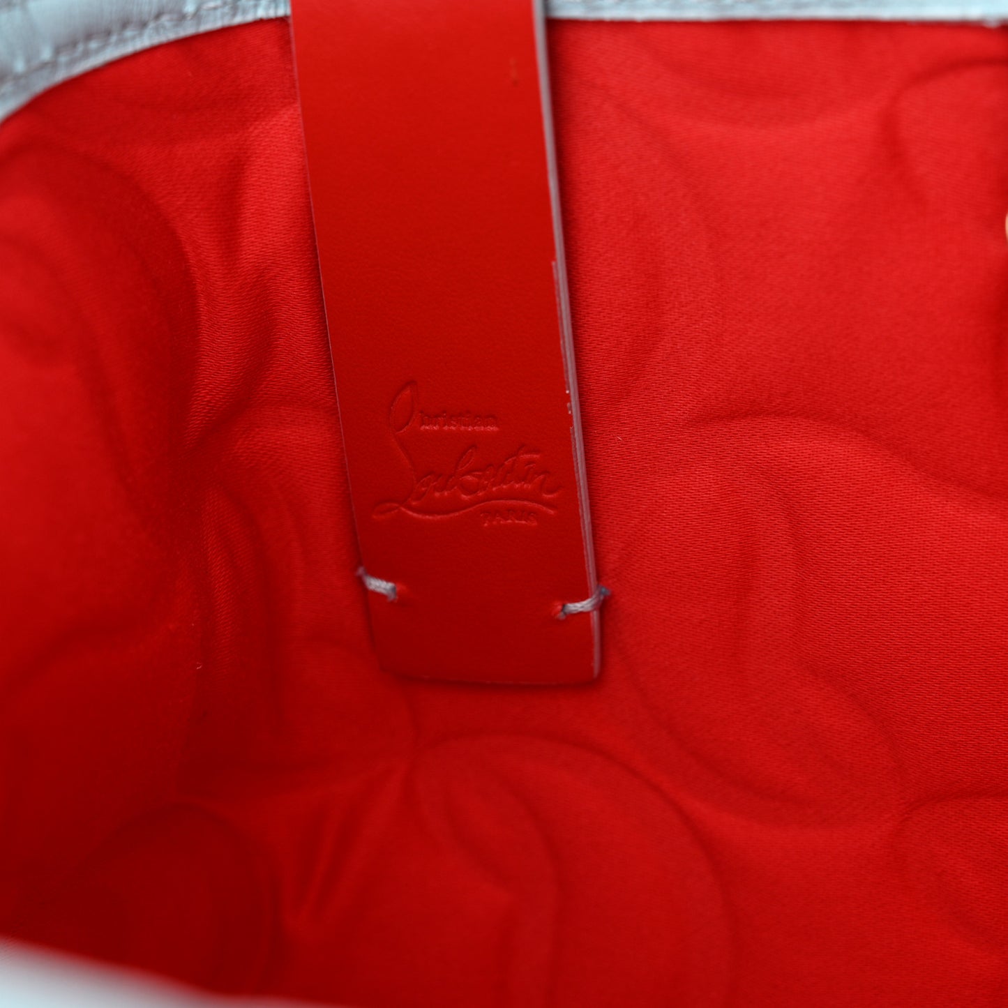 Nappa Embossed Mini East West Cabata Tote Mineral