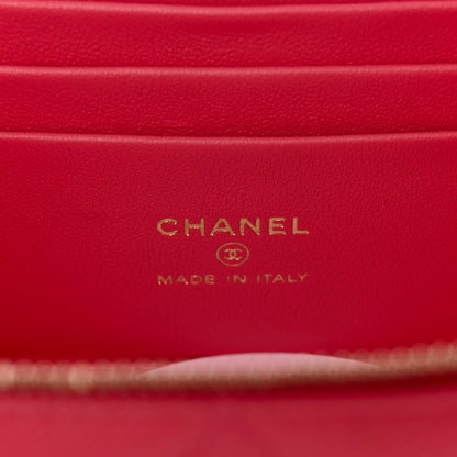 Chanel Caviar Quilted Sweetheart Vanity Case Pink 6 of 11