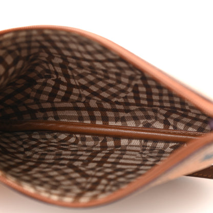 MCM Visetos Wristlet Pouch Cognac 5 of 8