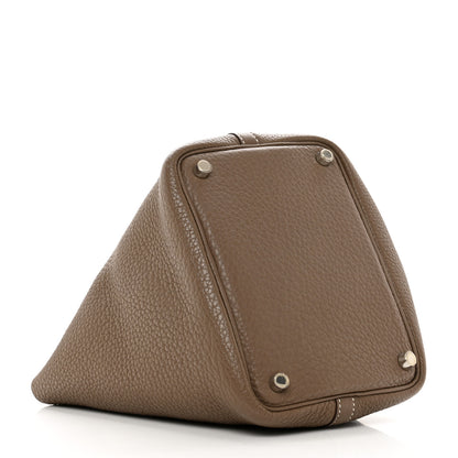 Hermes Taurillon Clemence Picotin Lock 18 PM Etoupe 4 of 9