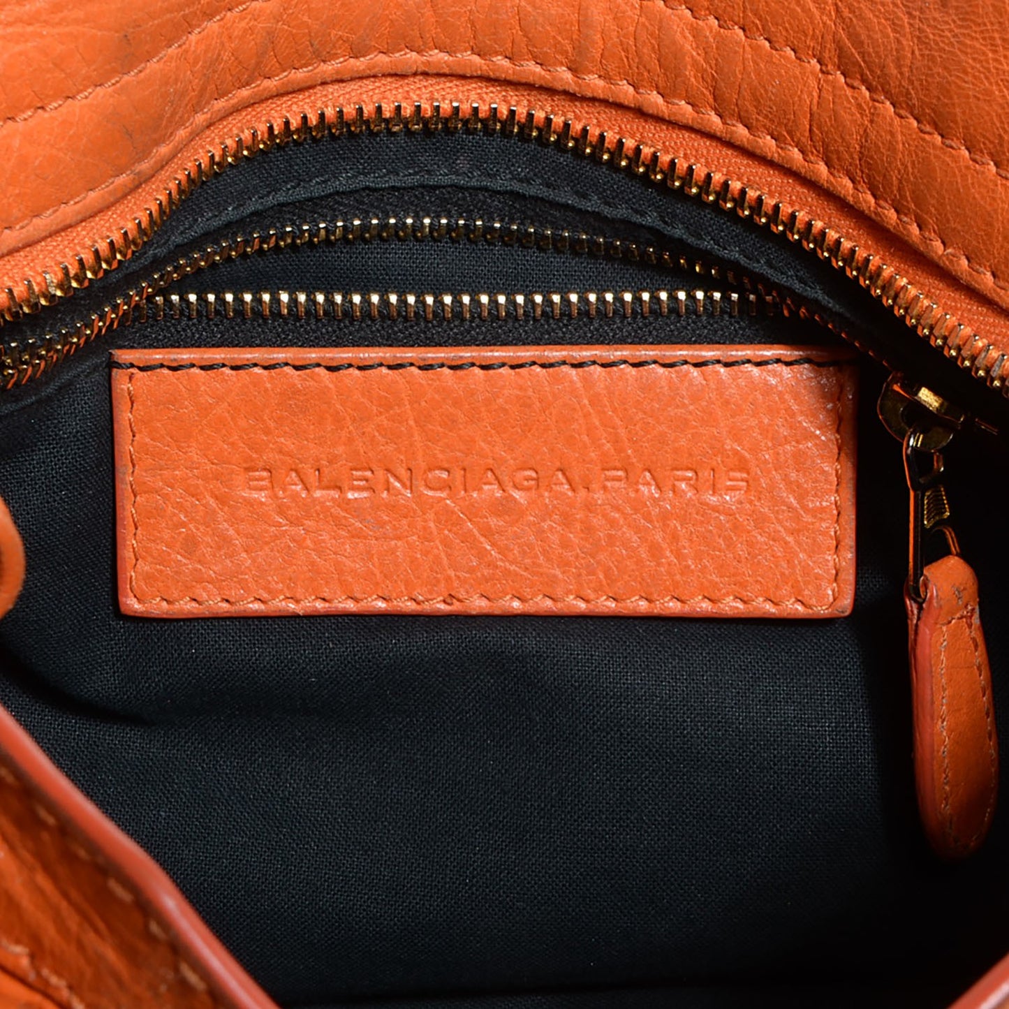 Agneau Giant 12 Gold Hardware Mini City Tangerine