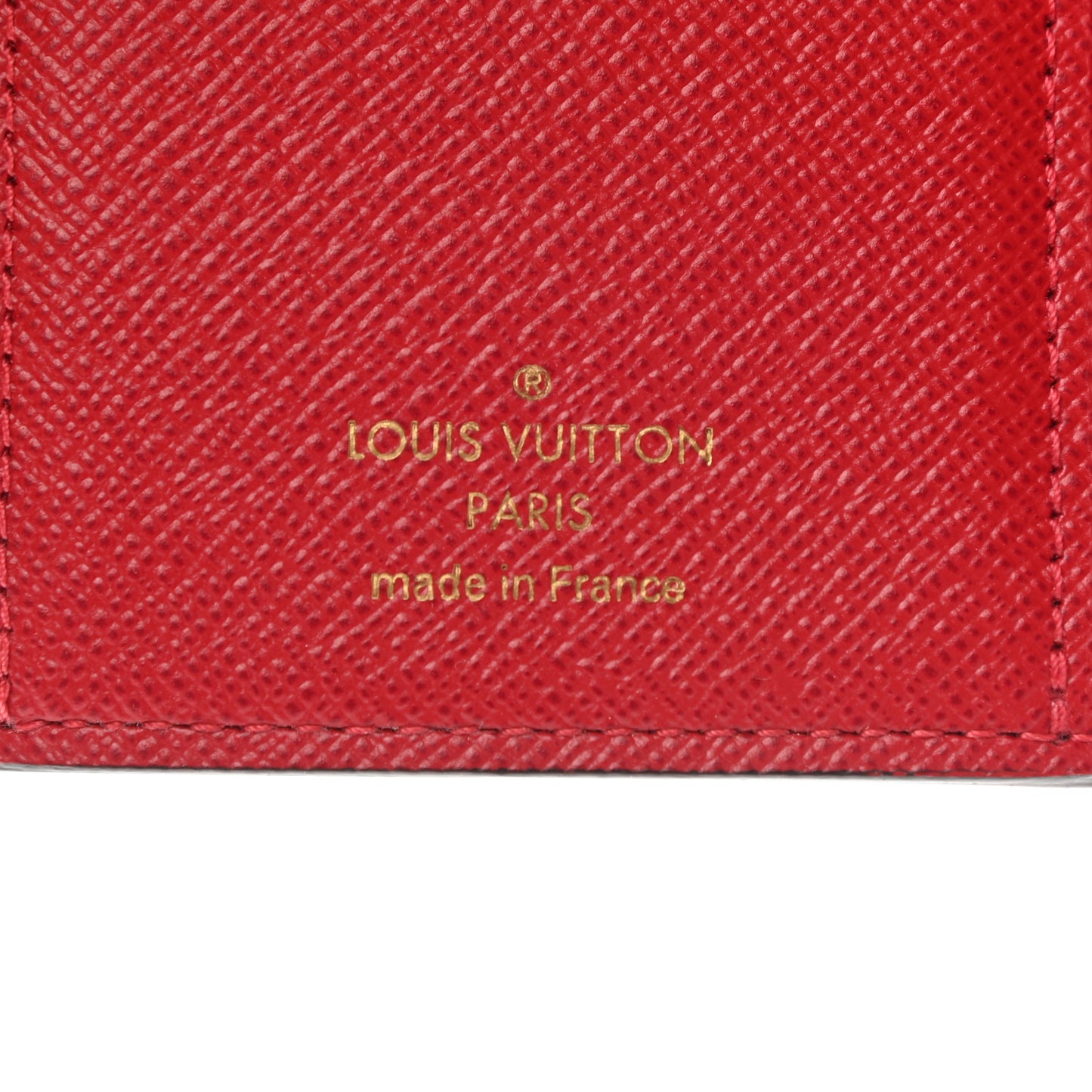 Damier Ebene Victorine Wallet Red