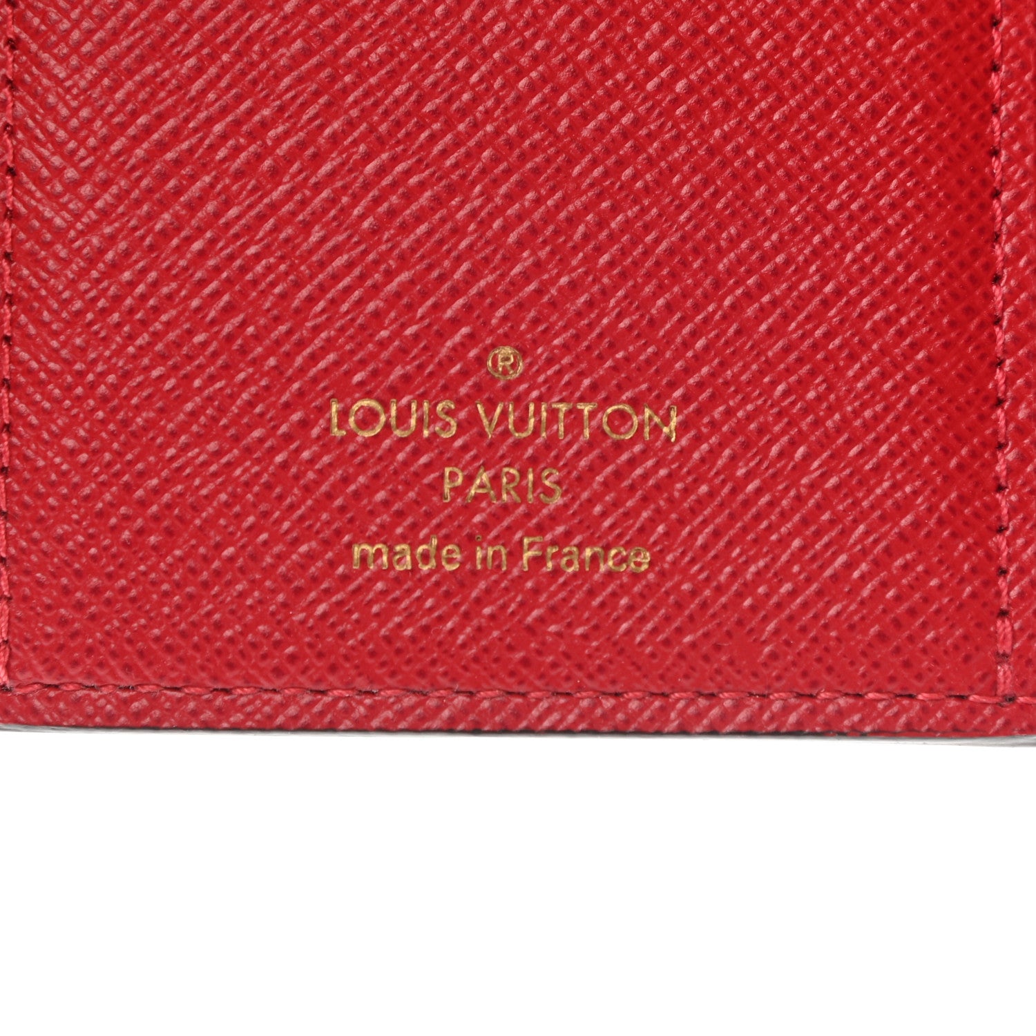 Louis Vuitton Damier Ebene Victorine Wallet Red 6 of 7