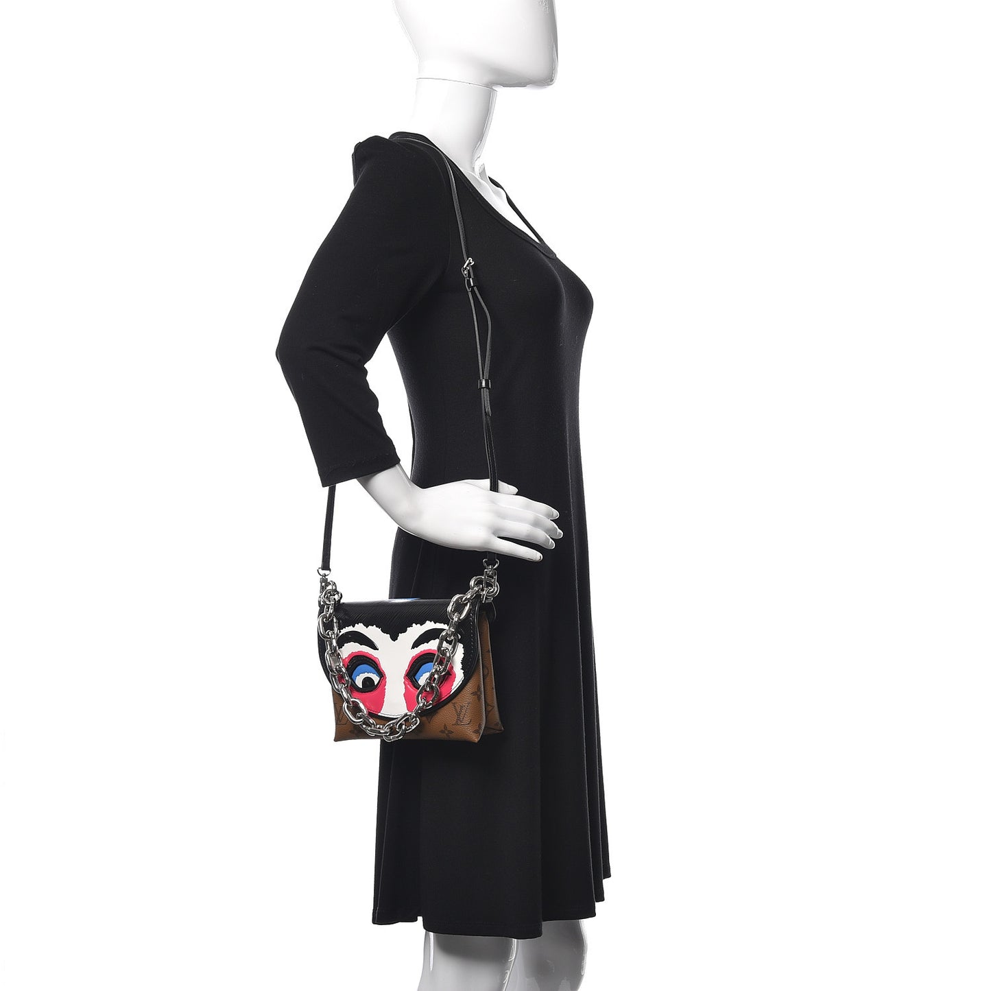 Reverse Monogram Kabuki Pochette Black