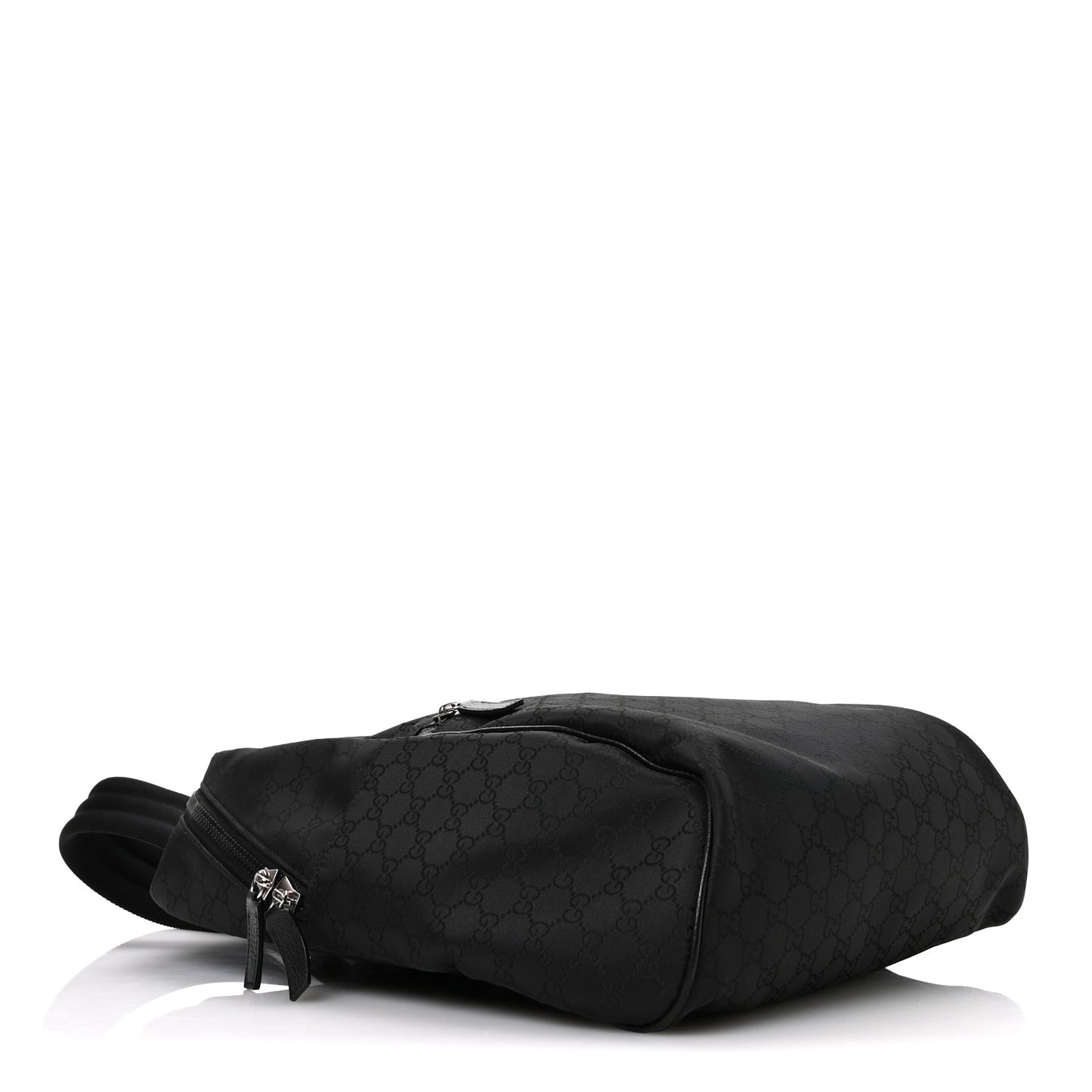 Nylon Monogram Slim Backpack Black