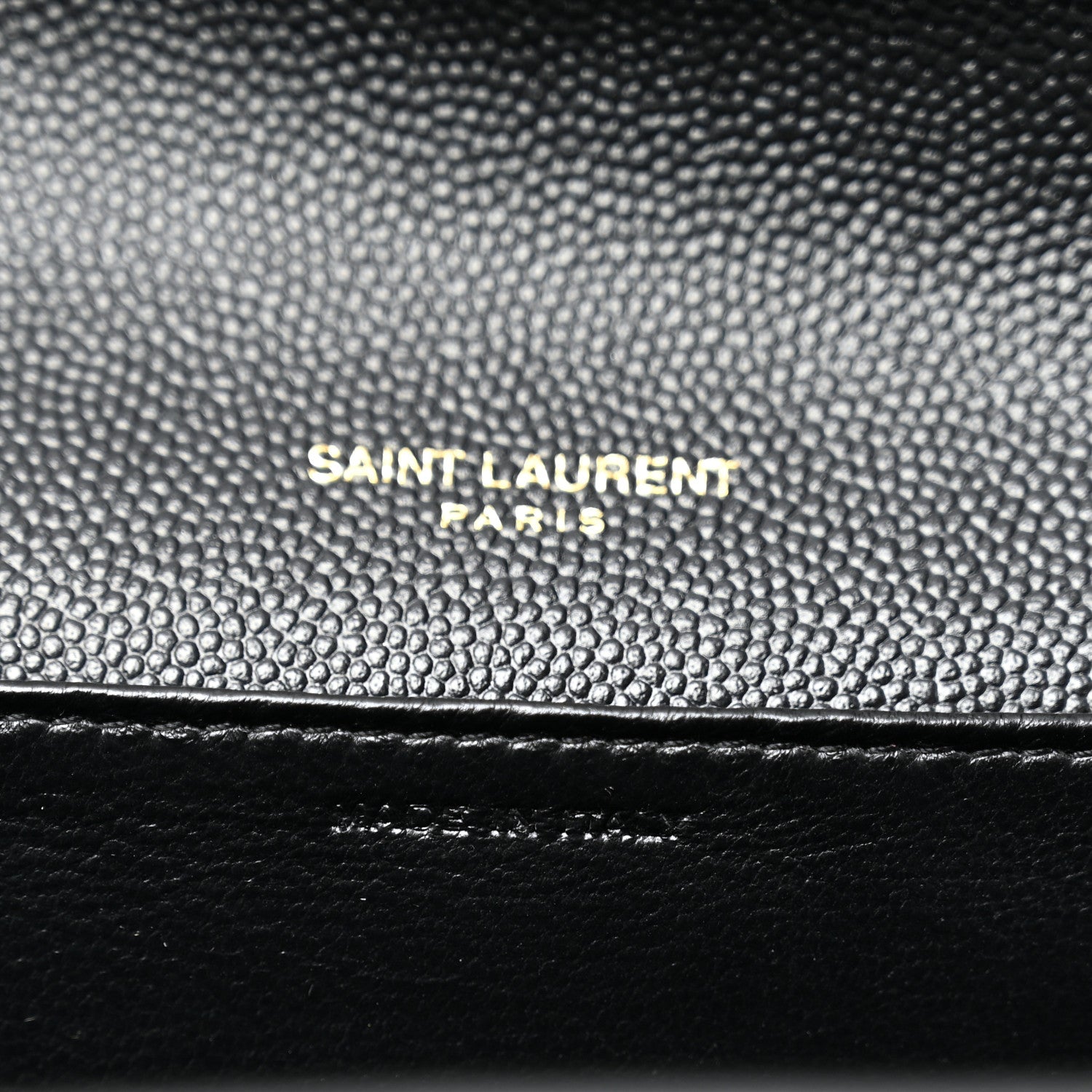 Saint Laurent Grain de Poudre Uptown Chain Wallet Black 8 of 11