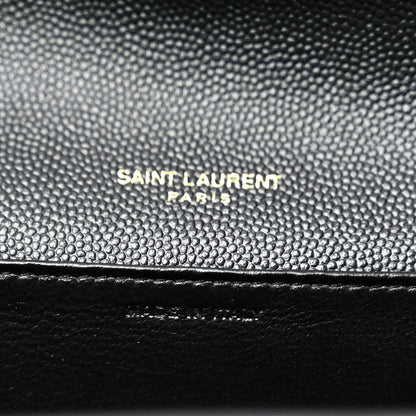 Saint Laurent Grain de Poudre Uptown Chain Wallet Black 8 of 11