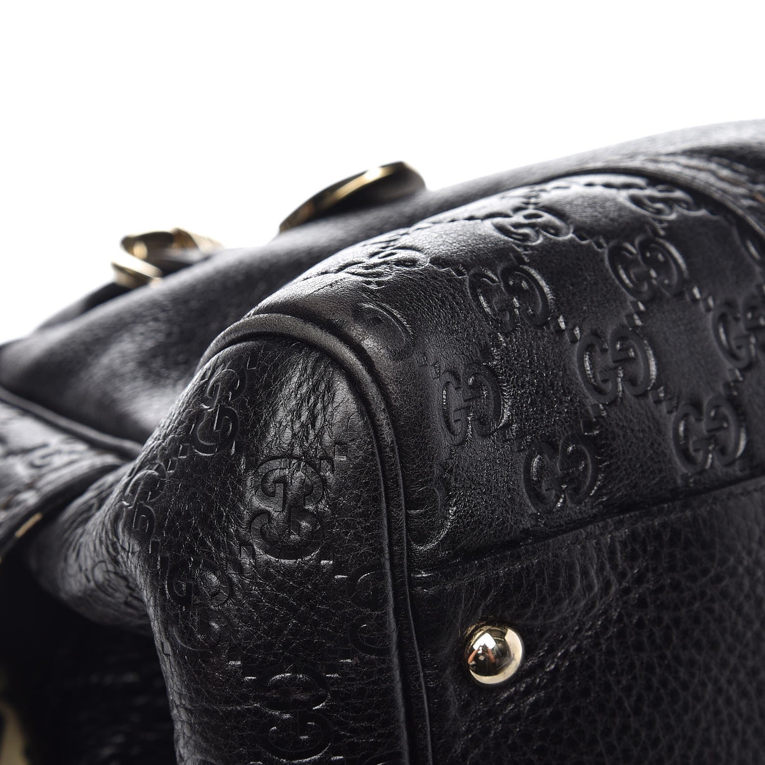 Gucci Guccissima Signoria Large Dome Bag Black 9 of 11