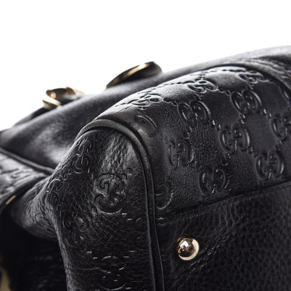 Gucci Guccissima Signoria Large Dome Bag Black 9 of 11