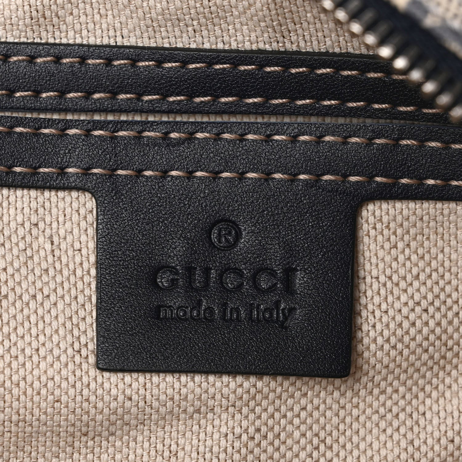 Gucci GG Plus Monogram Selleria Calfskin Medium Messenger Bag Beige Blue 6 of 9