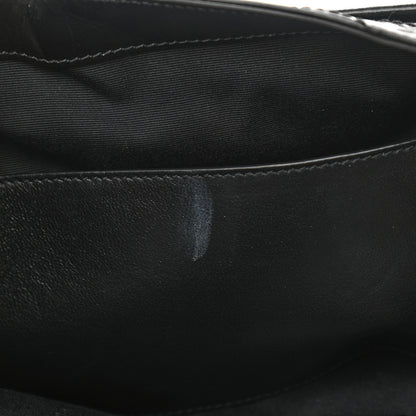 Saint Laurent Crinkled Calfskin Matelasse Monogram Large Niki Chain Satchel Black 7 of 11