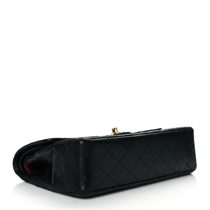 Chanel Lambskin Quilted Medium Double Flap Black 3 of 9
