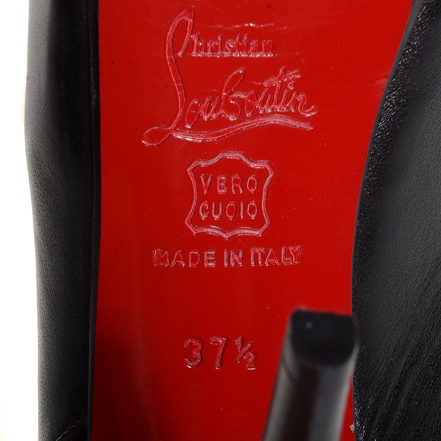 Christian Louboutin Nappa Catenita 140 Pumps 37.5 Black 4 of 5
