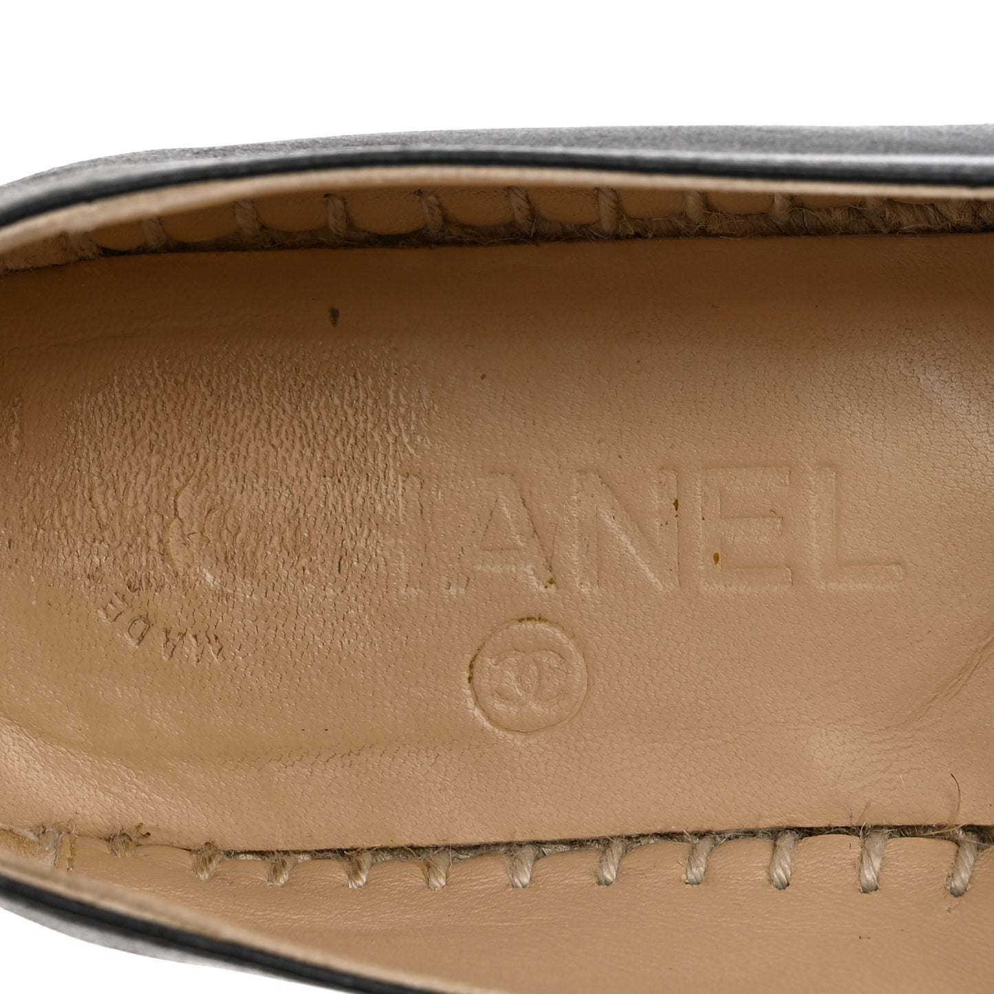 Lambskin CC Espadrilles 36 Black