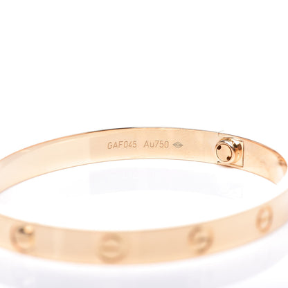 Cartier 18K Yellow Gold LOVE Bracelet 17 5 of 6