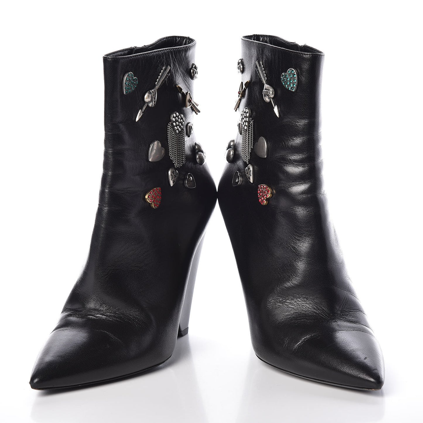 Calfskin Niki Charm Boots 40 Black