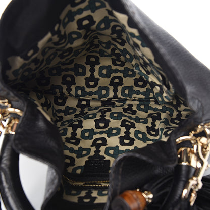 Gucci Calfskin Medium Indy Top Handle Hobo Black 4 of 9