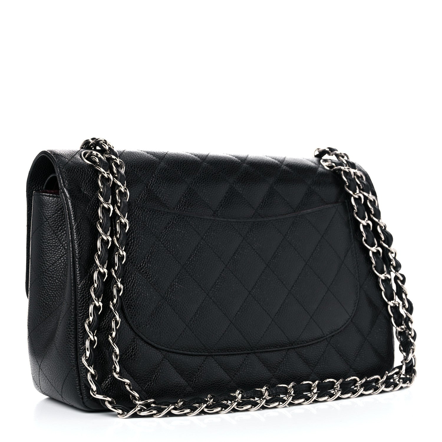 Chanel Caviar Quilted Jumbo Double Flap Black 3 of 13