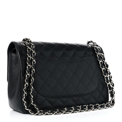 Chanel Caviar Quilted Jumbo Double Flap Black 3 of 13