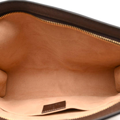 Gucci GG Supreme Monogram Web Ophidia Pouch Brown 5 of 10