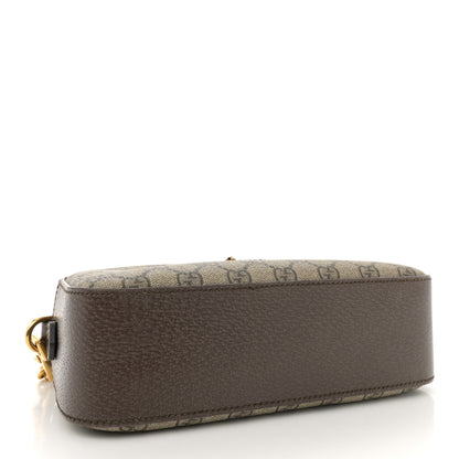 Gucci GG Supreme Monogram Web Neo Vintage Shoulder Bag Beige New Acero Crop 4 of 15