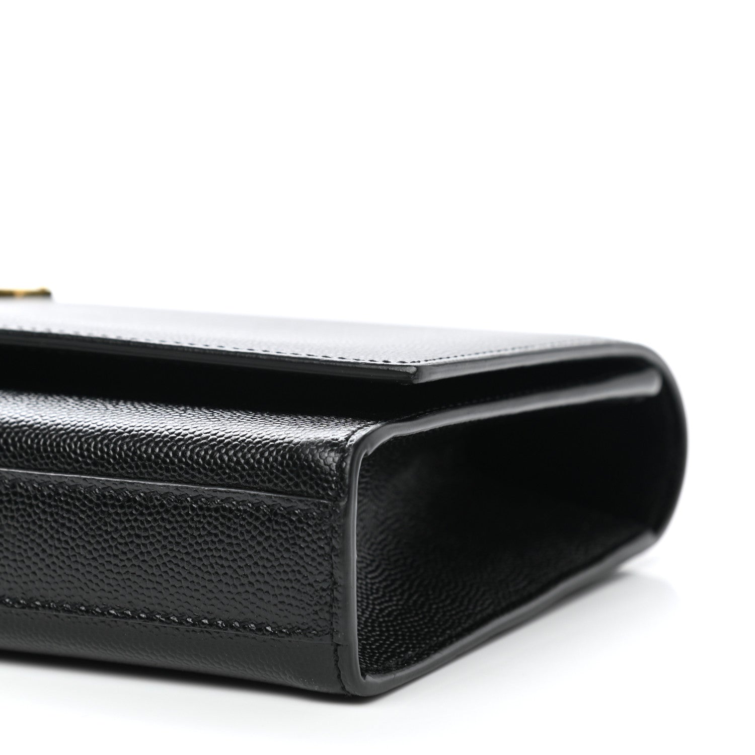 Saint Laurent Grain De Poudre Monogram Cassandre Clutch Black 8 of 8
