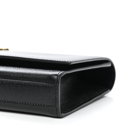Saint Laurent Grain De Poudre Monogram Cassandre Clutch Black 8 of 8