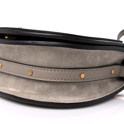 Chloe Calfskin Suede Small Nile Bracelet Bag Motty Grey 9 of 9