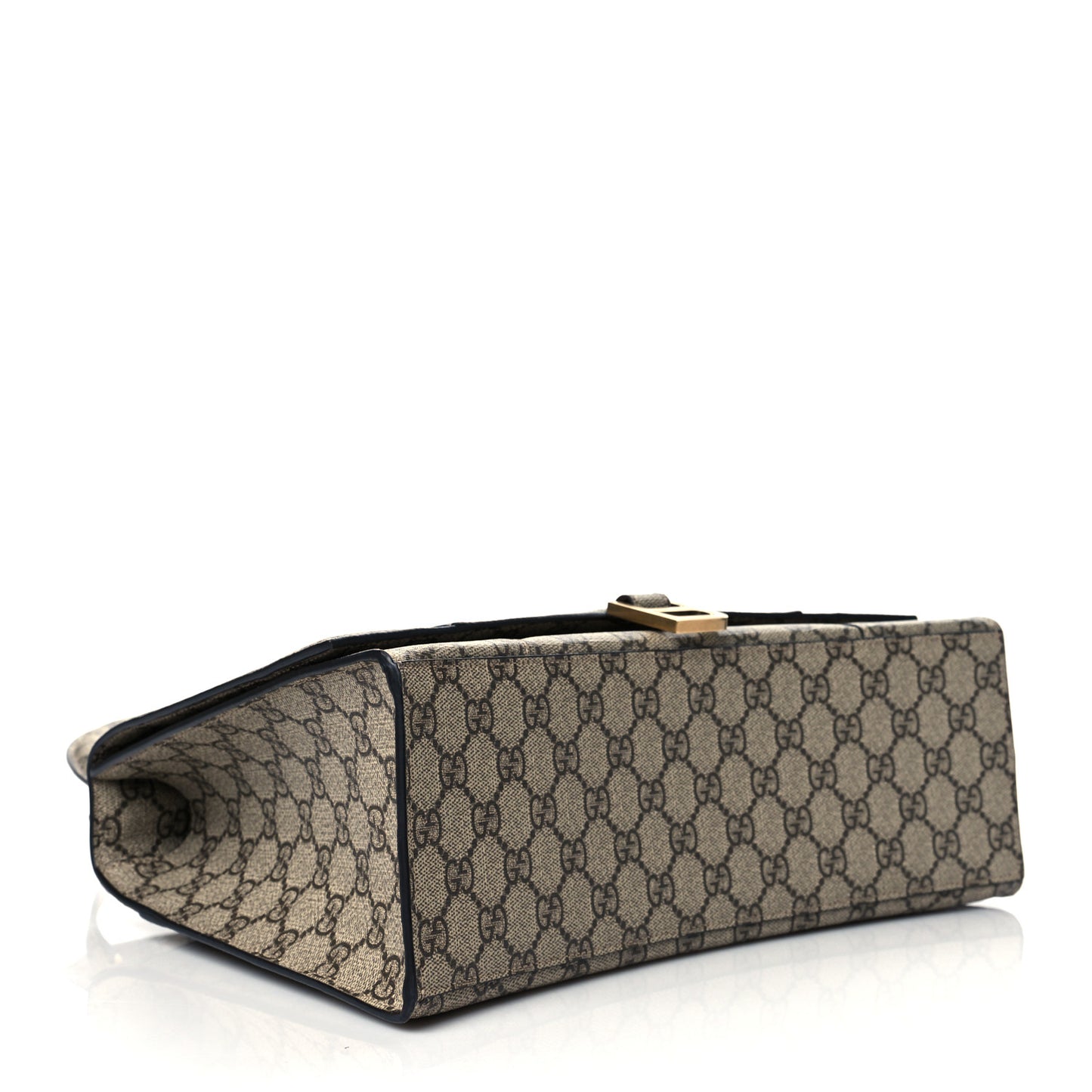 X GUCCI GG Supreme Monogram Medium Hourglass Top Handle Bag Beige Ebony