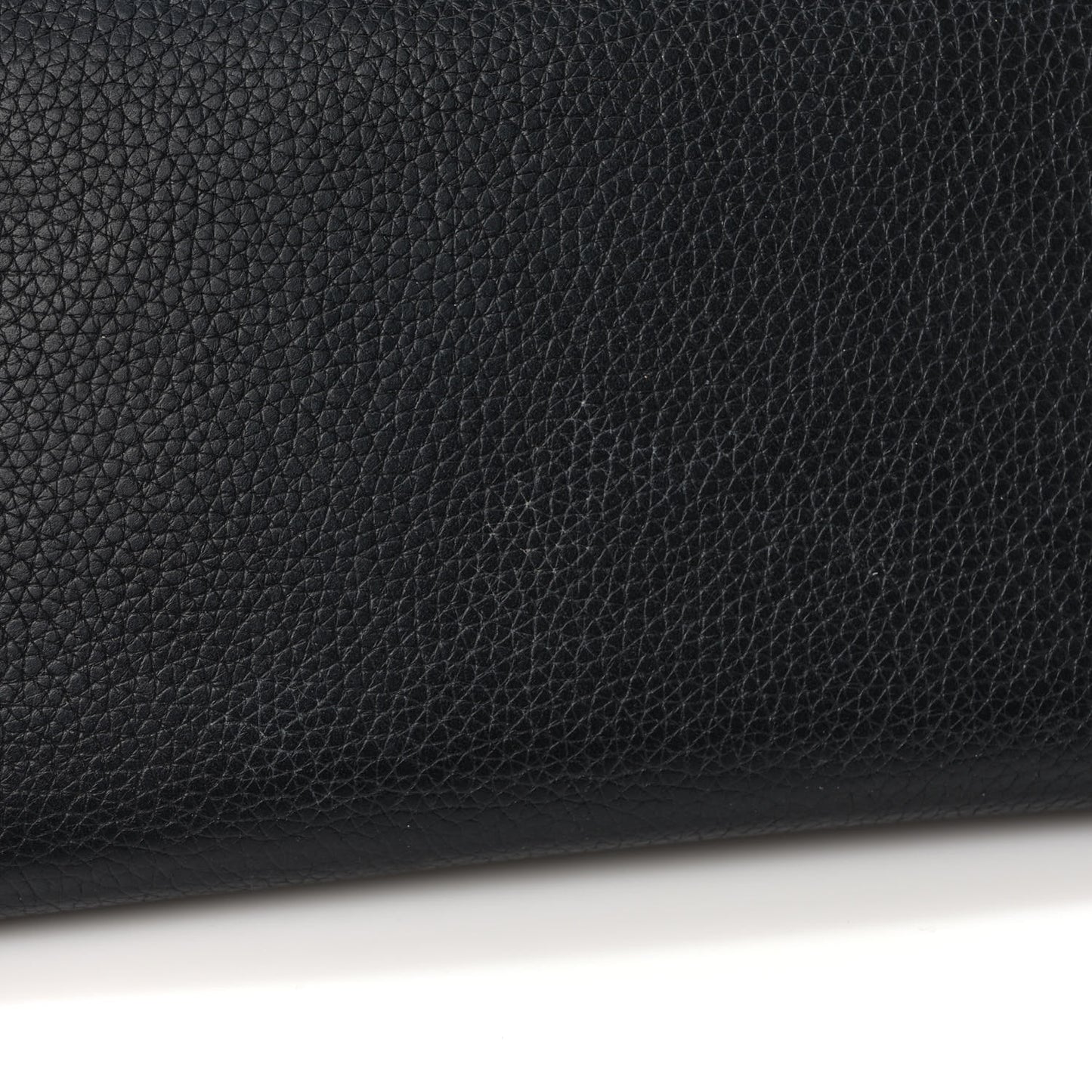 Calfskin Large Zip Around Multifunction Wallet Black Citron