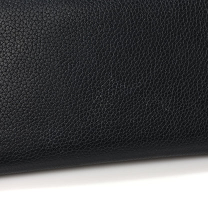 Celine Calfskin Large Zip Around Multifunction Wallet Black Citron 10 of 10