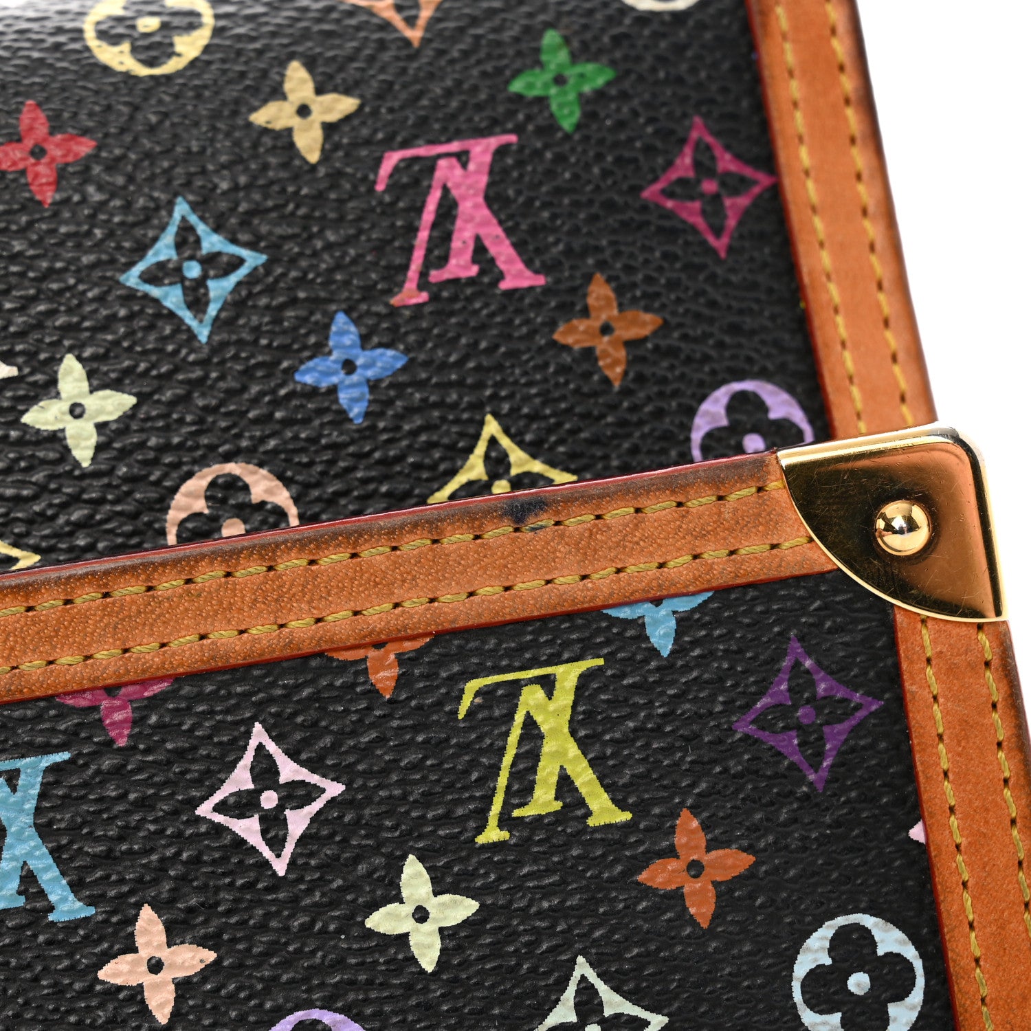 Louis Vuitton Monogram Multicolor Porte Tresor International Wallet Black 15 of 16