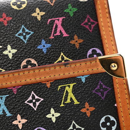 Louis Vuitton Monogram Multicolor Porte Tresor International Wallet Black 15 of 16