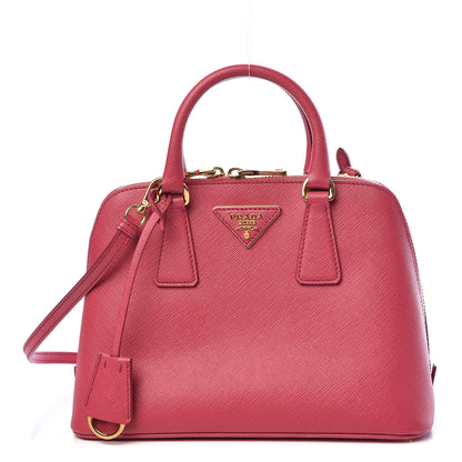 Prada Saffiano Lux Small Promenade Tote Fuxia 1 of 14