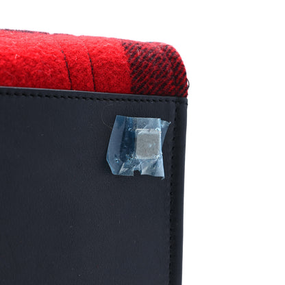 Celine Wool Tartan Medium Phantom Luggage Red 9 of 9