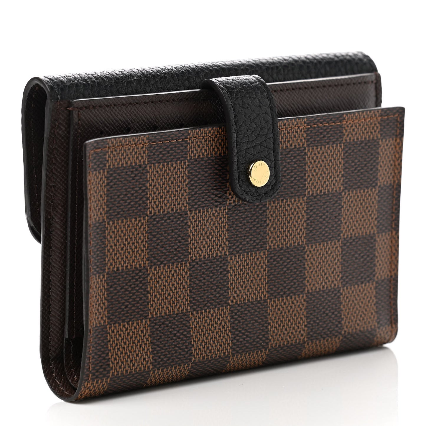 Damier Ebene Normandy Compact Wallet Black
