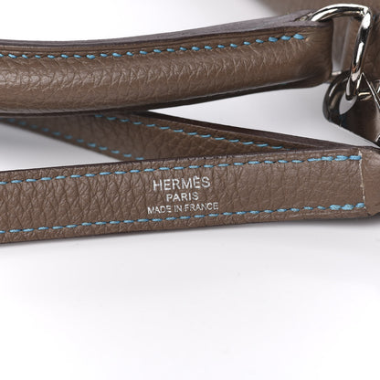 Hermes Togo Kelly Retourne Eclat 35 Etoupe Bleu Azteque 14 of 38