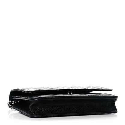 Chanel Caviar Quilted Wallet On Chain WOC Black 4 of 14