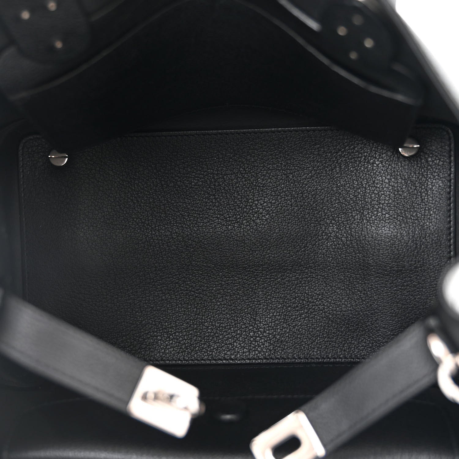 Christian Dior Supple Grained Calfskin Medium Open Bar Tote Black 5 of 11