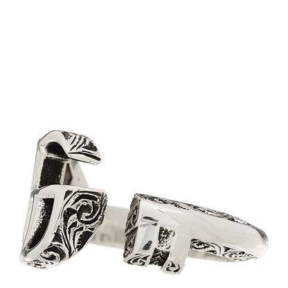 Gucci Sterling Silver GG Marmont Key Motif Ring 48 4.5 3 of 8