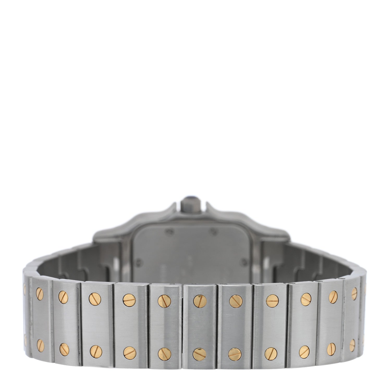 Cartier Stainless Steel 18K Yellow Gold 29mm Santos De Cartier Galbee Quartz Watch 3 of 4