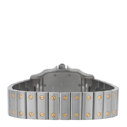 Cartier Stainless Steel 18K Yellow Gold 29mm Santos De Cartier Galbee Quartz Watch 3 of 4