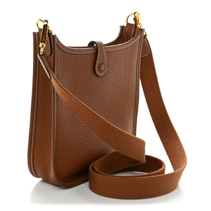 Hermes Taurillon Clemence Evelyne TPM Gold 3 of 11