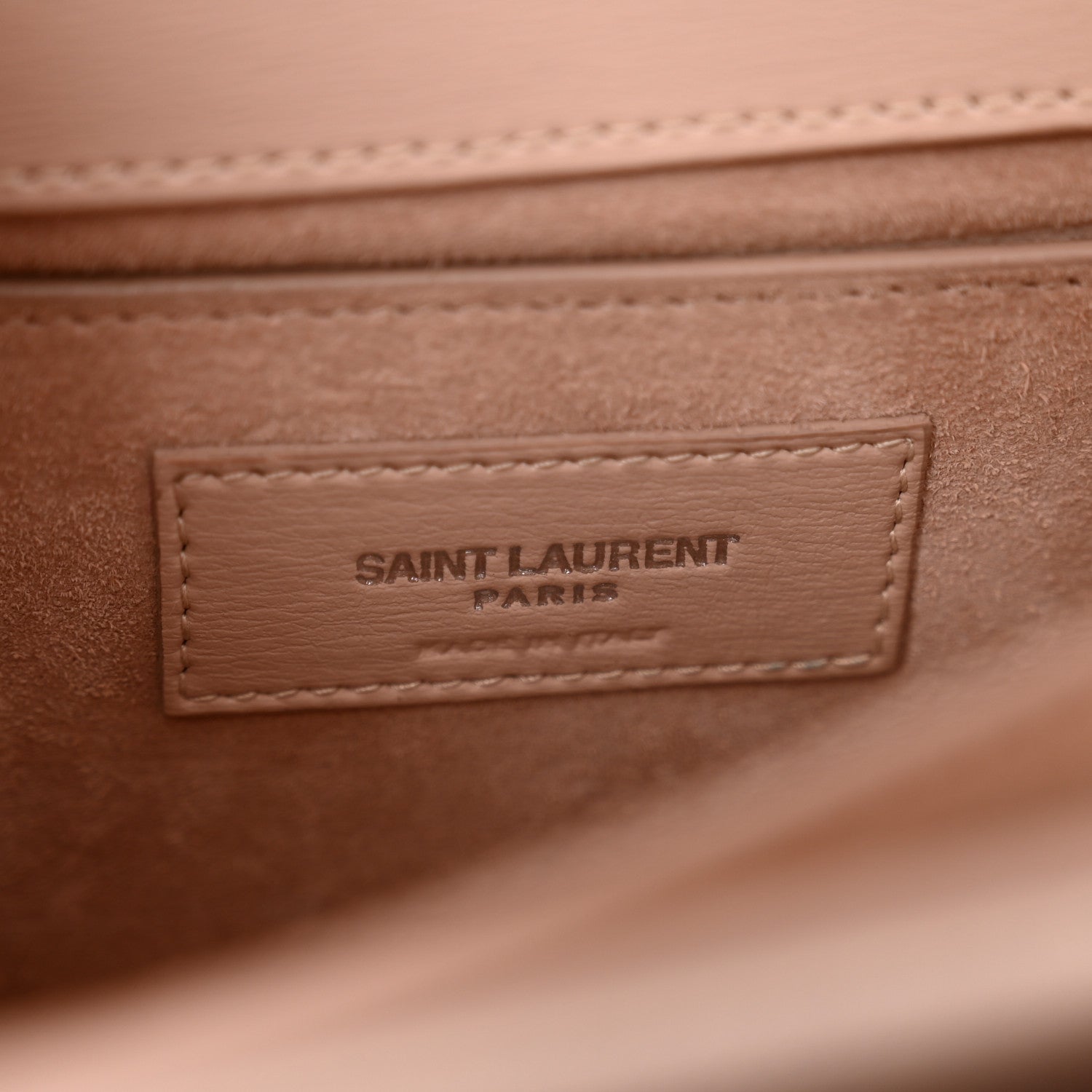 Saint Laurent Calfskin Medium Monogram Sunset Marble Pink 6 of 13